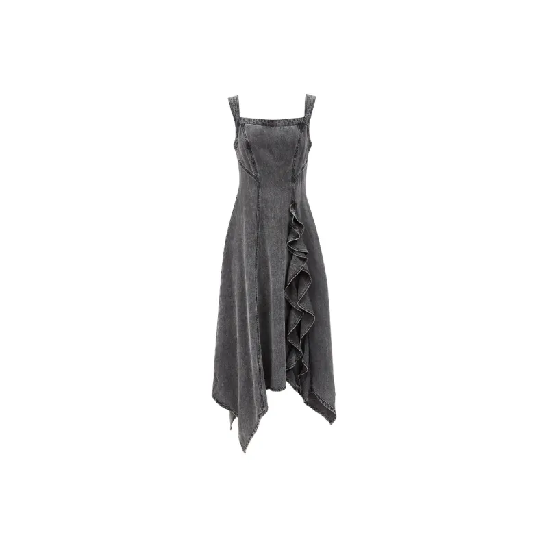 ONLY Sleeveless Dresses Women's J09 Dark Denim Gray-0