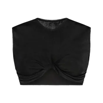 Anna October Crop Top Women's Black