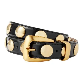 KHAITE Cow Leather Belts Women's Black 