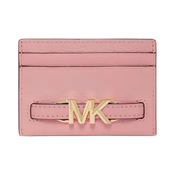MICHAEL KORS Cow Leather Card Holder Women's Flesh Pink