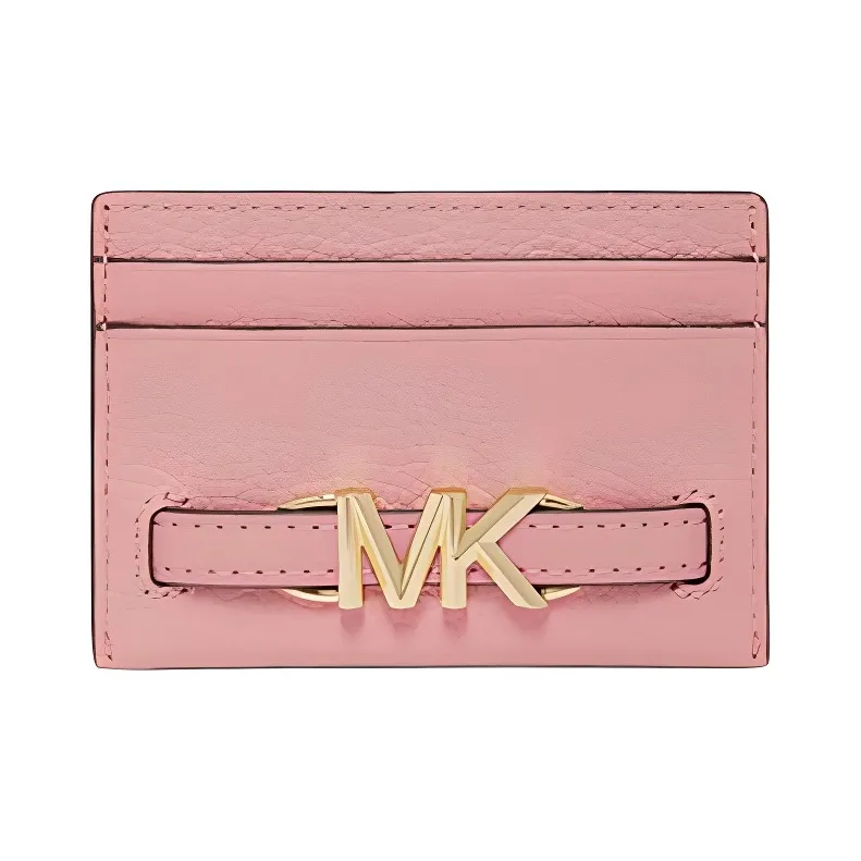 MICHAEL KORS Cow Leather Card Holder Women's Flesh Pink-0