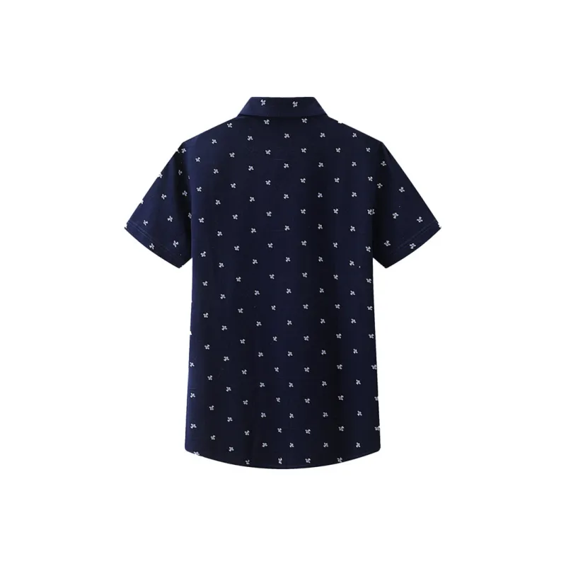 ARTSDON Shirts Men Navy Blue Pattern-1