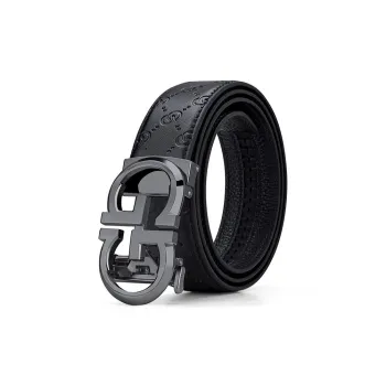 YUZHAOLIN Cow Split Leather Belts Men's Width 3.5cm