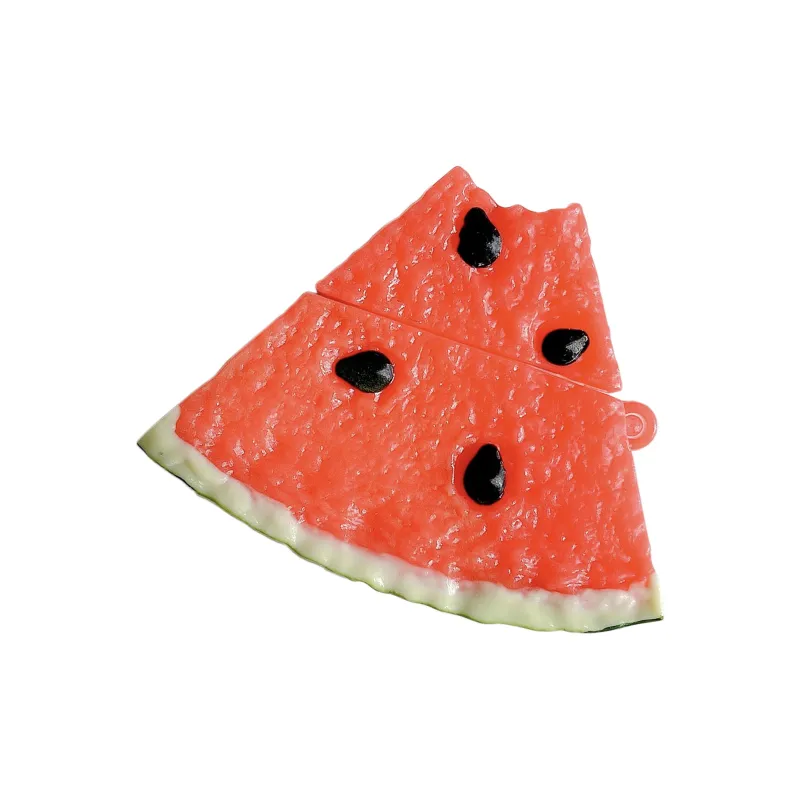 Baohuguang Compatibility Apple AirPods 3/1/2/Pro TPU Trendy Minimalist Style Summer Watermelon Fun Headphone Cases-1