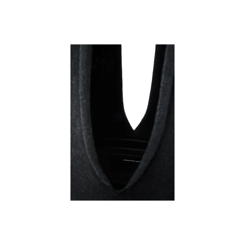 Alexander Wang Cotton Hobo Bag Shoulder Bag Trumpets Women's Black-4