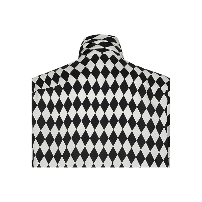 BALMAIN Geometric Patterned Satin Shirt-4