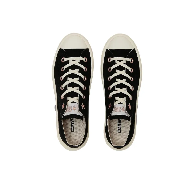 Converse ALL STAR LIGHT PLTS 2 Anti Slip Wear Resistant Low Top Canvas Shoes Women's Black-2