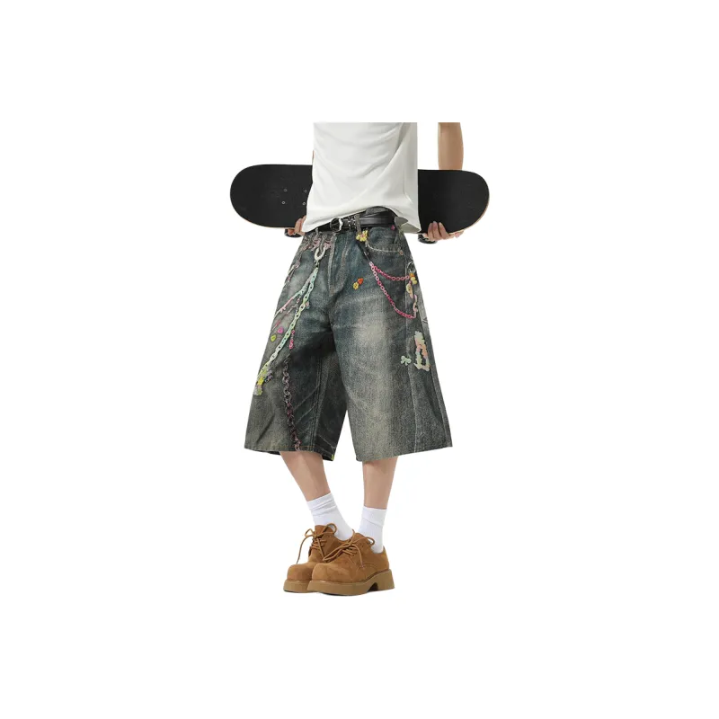 TELENT Denim Shorts Unisex Blue-1