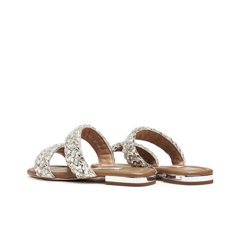Staccato Rubber Sole Quick Dry Slide Slippers Women's Starry Silver-9