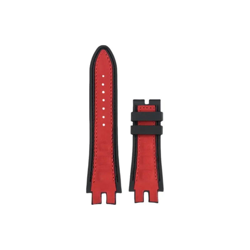 Craftsman Roger Dubuis Compatibility Watch Band Cow Leather, Silicone Material-3