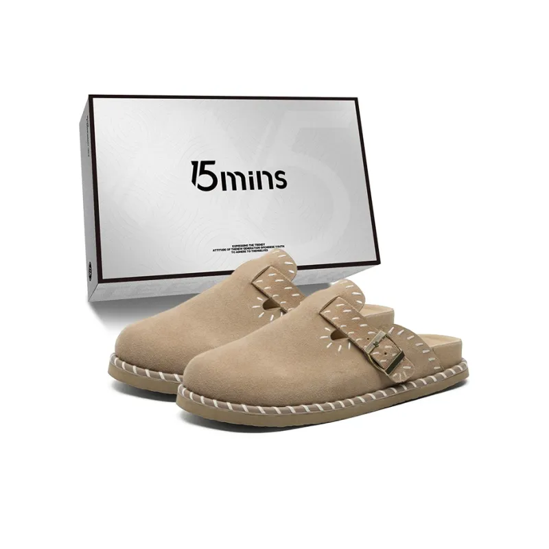 15 MINS Rubber Sole Stitching Abrasion Resistant Slip Resistant Birkenstock Shoes Unisex-12