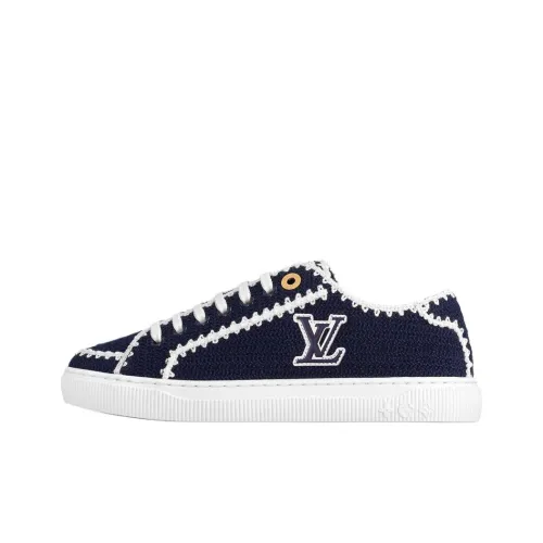 LOUIS VUITTON Lagoon Low Top Skateboard Shoes Women's Blue