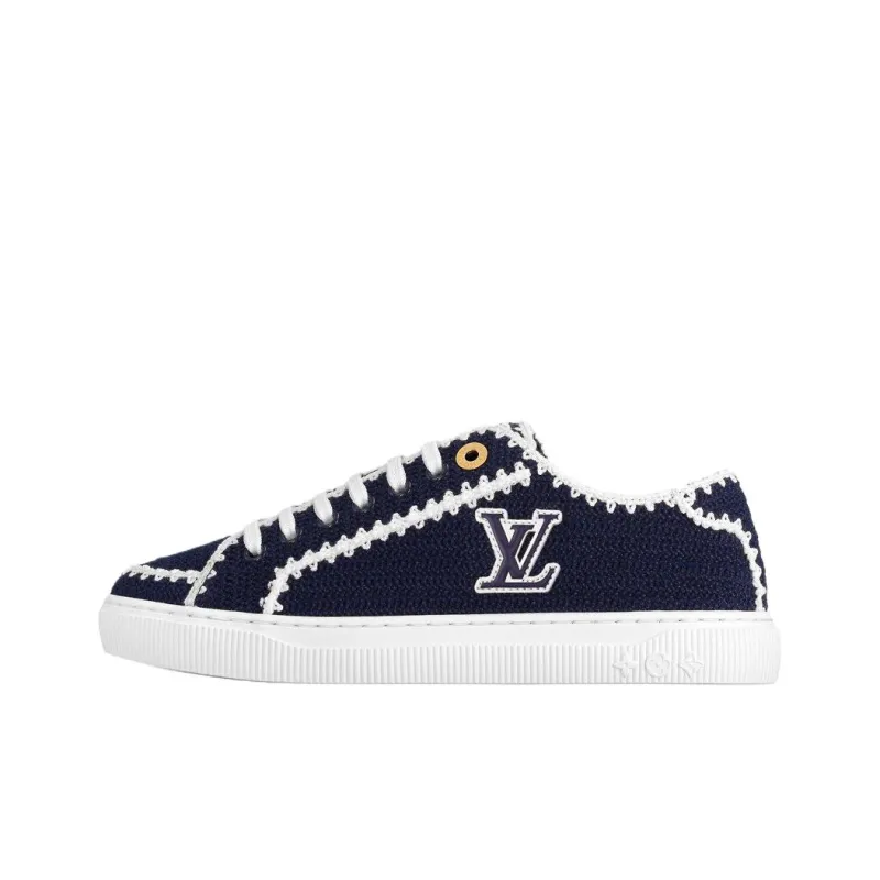 LOUIS VUITTON Lagoon Low Top Skateboard Shoes Women's Blue-0