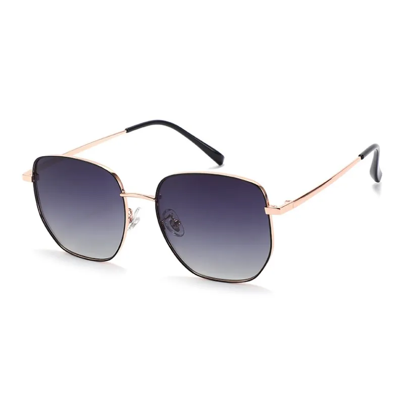 JEKA Metal Square Sunglasses Women's-3