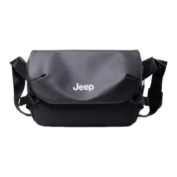 Jeep Oxford Crossbody Bag, Shoulder Bag Men's Black