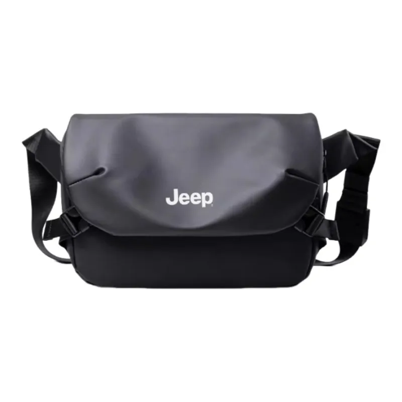 Jeep Oxford Crossbody Bag, Shoulder Bag Men's Black-0