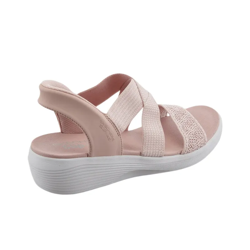 Skechers Arya One Strap Sandals Women's Pink-3