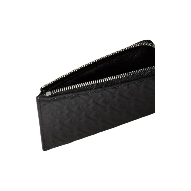 CALVIN KLEIN Leather Card Holder Women's Black-2