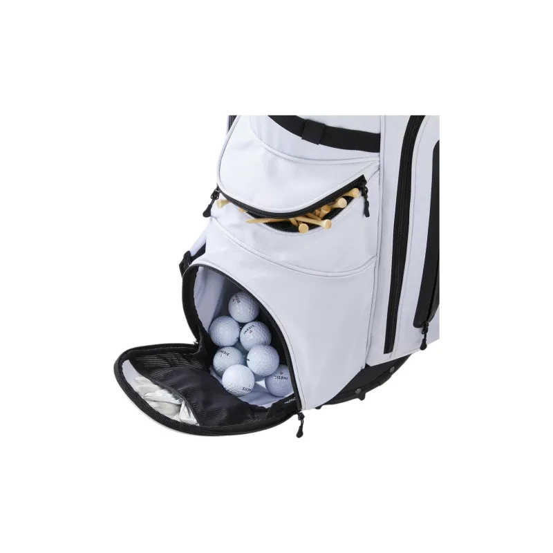 DECATHLON Polyester Golf Lightweight Stand Bag Travel Storage Bag Unisex Snow & Smoky Black-9
