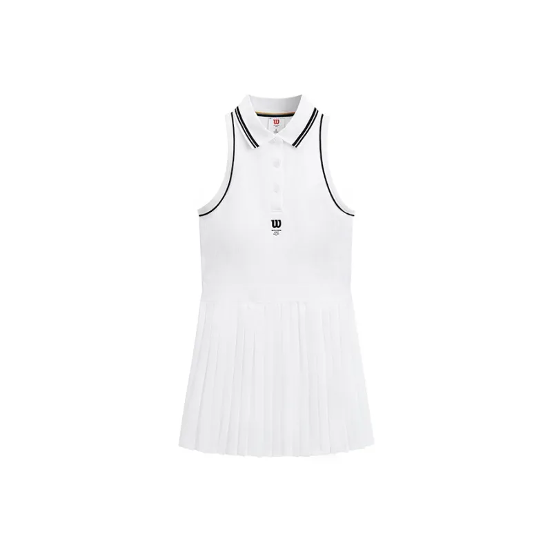 Wilson TOPSPIN SEAMLESS Sleeveless Dress Women's Bright White-0