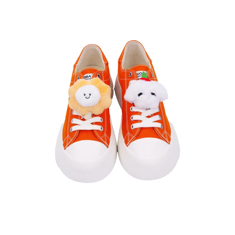 VOBA Cushioning Coverage Balance Support Abrasion Resistant Lightweight Slip Resistant Low Top Canvas Shoes Unisex-44
