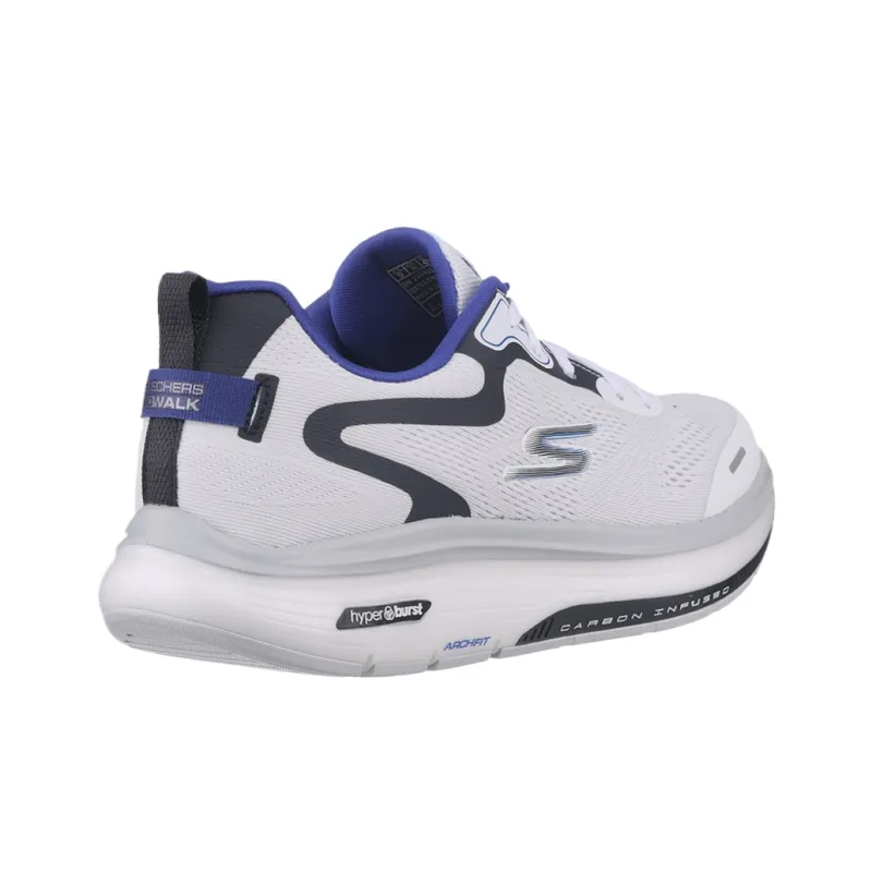 Skechers Go Walk Workout Walker Low Top Casual Shoes Men's White Blue-2