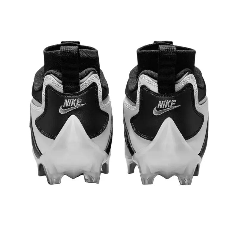 Nike Anti Slip Wear Resistant Soccer Shoes Unisex Black White-4