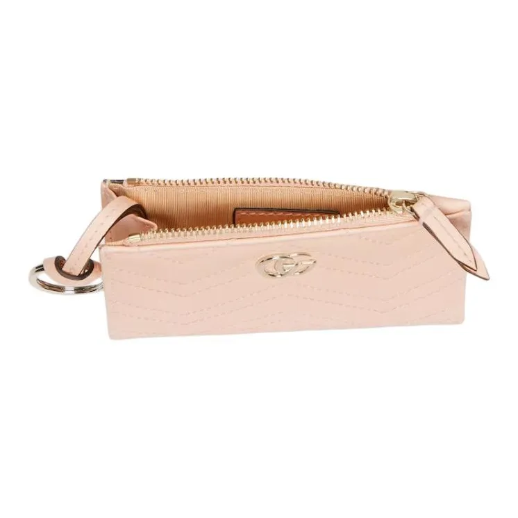 GUCCI Leather Key Pouch Women's Light Pink-4