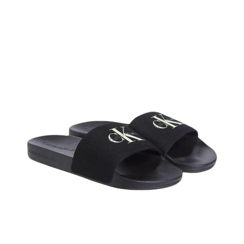 CKJ CALVIN KLEIN JEANS Slip Resistant Slide Slippers Men's Black-2