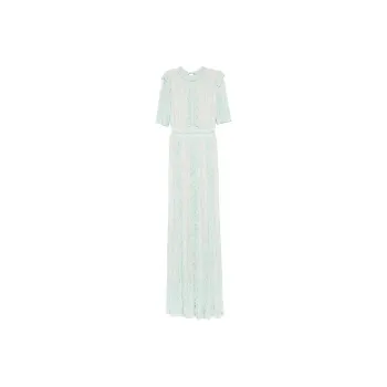 Antonino Valenti Short Sleeved Dress Women's Aqua Blue