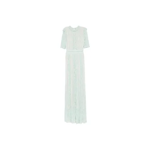 Antonino Valenti Short Sleeved Dress Women's Aqua Blue