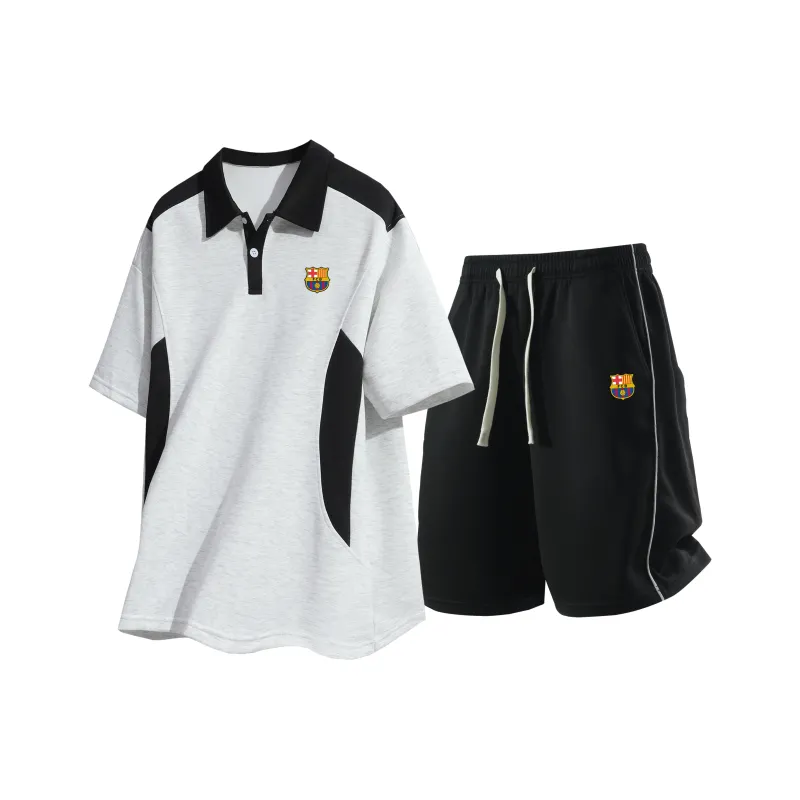 FCB ARCELONA Casual Sportswear Unisex 2 Piece Set-6
