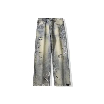 YK&YB Jeans Unisex Vintage Blue