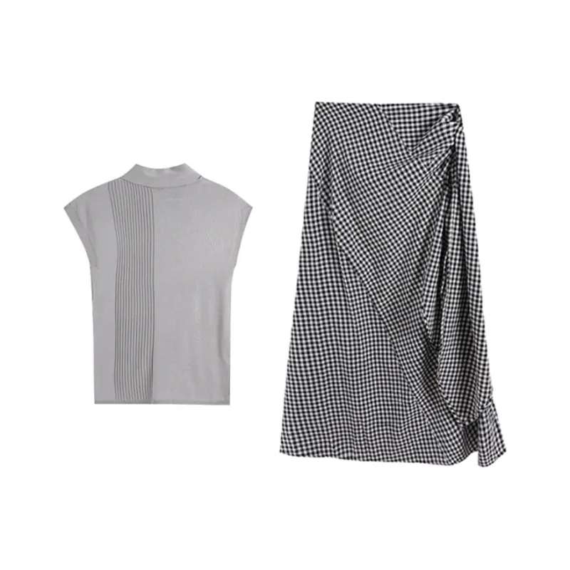 ETSE Two Piece Skirt Sets Women's-1