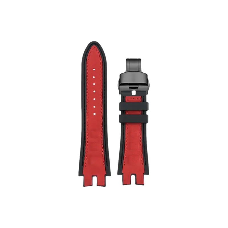 Craftsman Roger Dubuis Compatibility Watch Band Cow Leather, Silicone Material-19