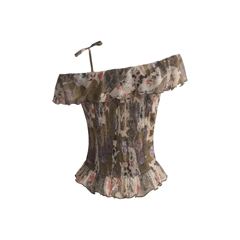 Unifree Chiffon Shirts Women's Khaki-1