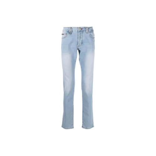 PHILIPP PLEIN Super Straight cut Stonewashed Jeans