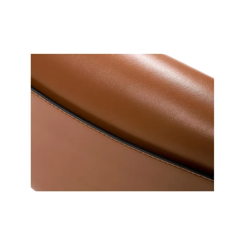 PRADA Calfskin Crossbody Bag, Shoulder Bag Women's Brown-6