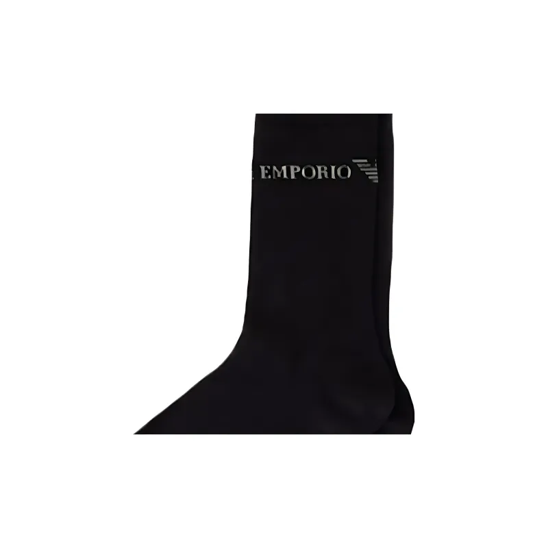 EMPORIO ARMANI SS25 Mid Calf Socks Men's 3 Pack Black-2