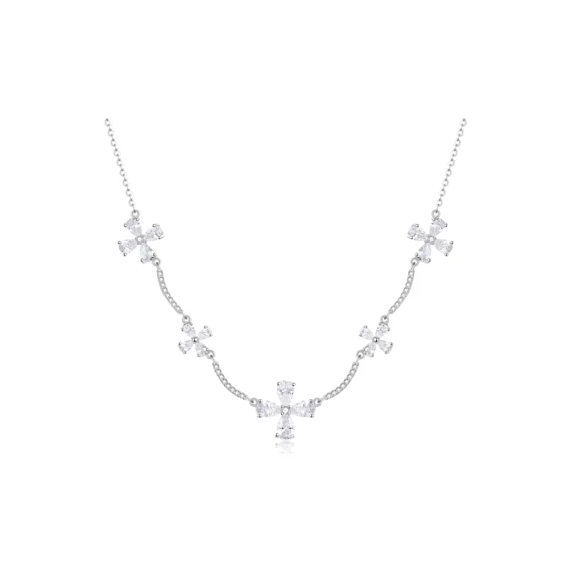 Lao Feng Xiang S925 Silver Necklaces Women's-0