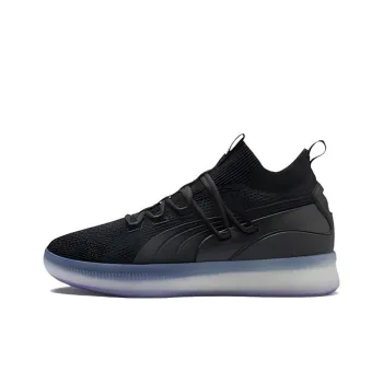 PUMA Clyde Court Disrupt Black Electric Purple