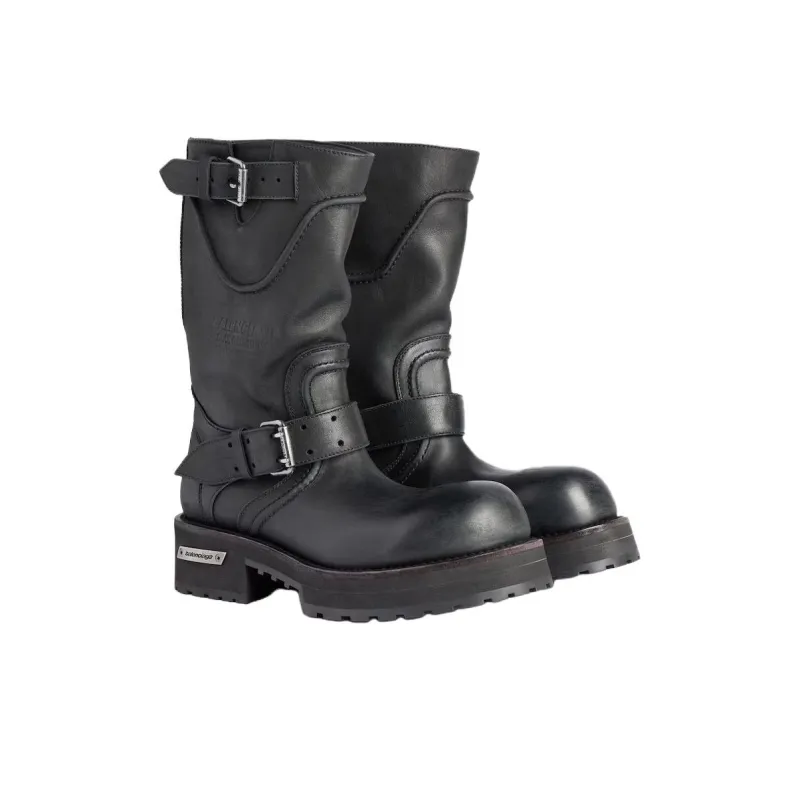 Balenciaga Venom Ankle Boots Men's Black-2