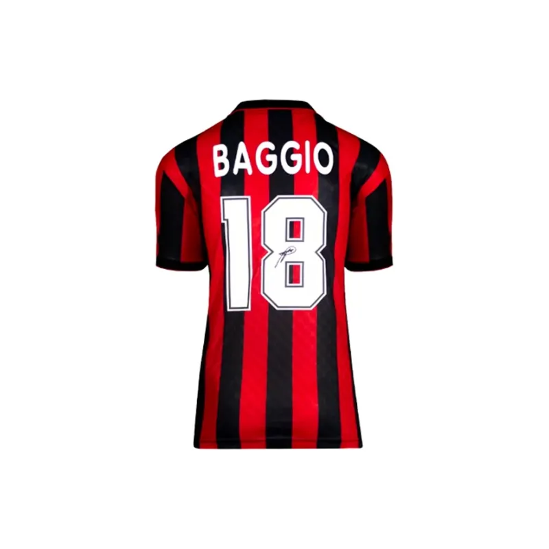 Three For AC Milan Team Jersey Icons Certificate, Deluxe Mounting, Outer Frame Approx. 65x85cm Unisex-1