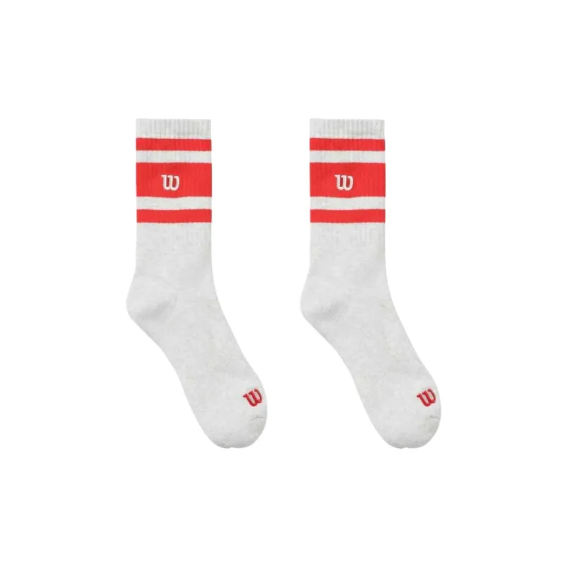 Wilson Mid Calf Socks Unisex 1 Pack White-2