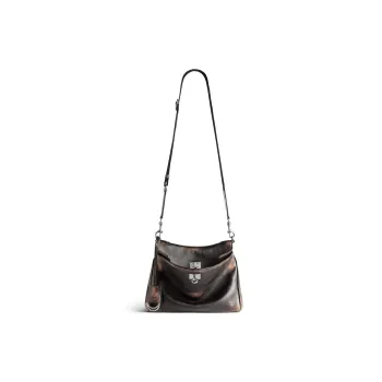 Balenciaga Rodeo Calfskin Messenger Bag, Shoulder Bag, Crossbody Bag Trumpets Men's Brown
