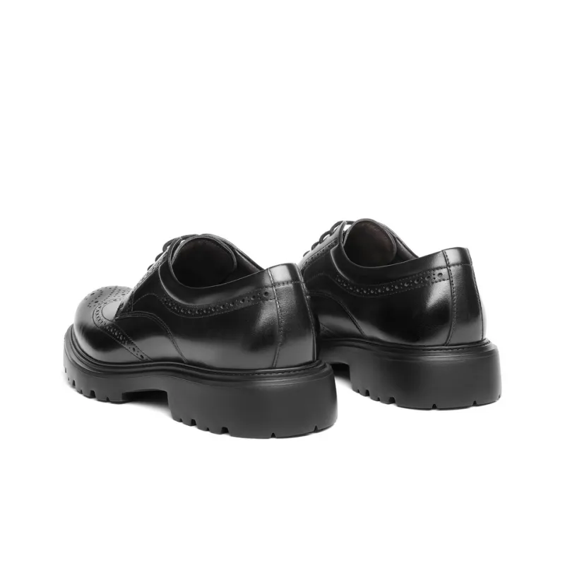 BELLE Dress Shoes Men Low Top Solid Color-8