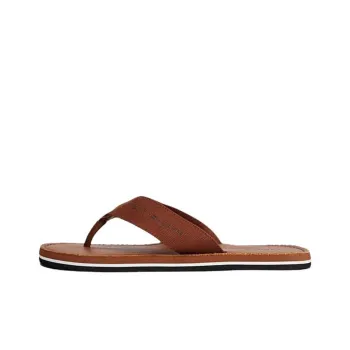 Tommy Hilfiger EVA Abrasion Resistant Flip Flops Men's Brown