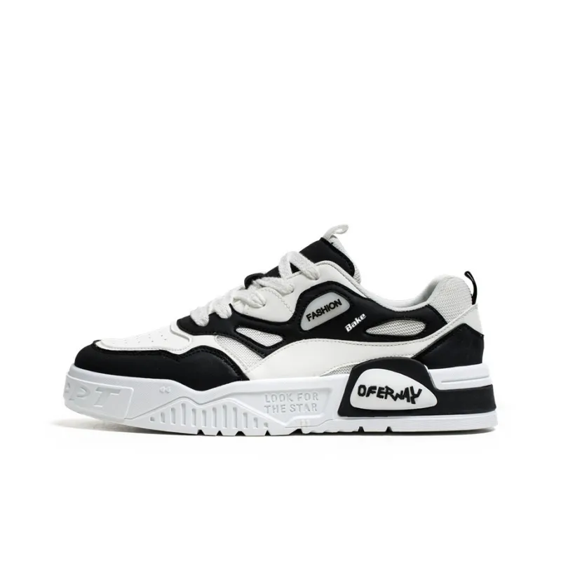 BAKE Anti Slip Wear Resistant Low Top Skateboard Shoes Men's-4