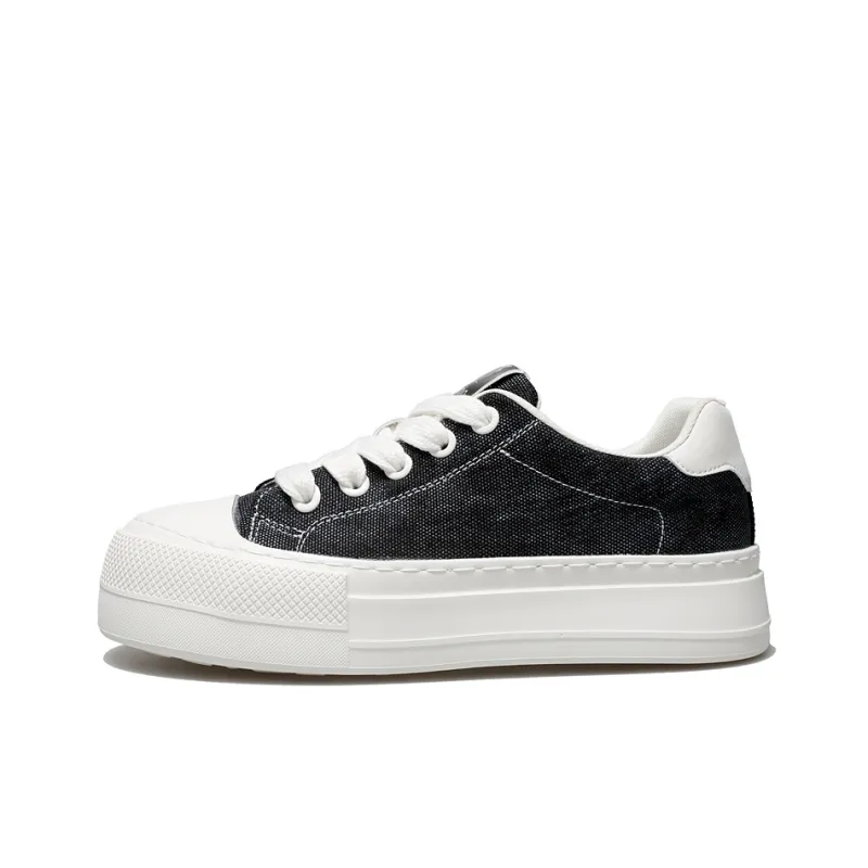 EDENBO Low Top Skateboard Shoes Men's Black-0