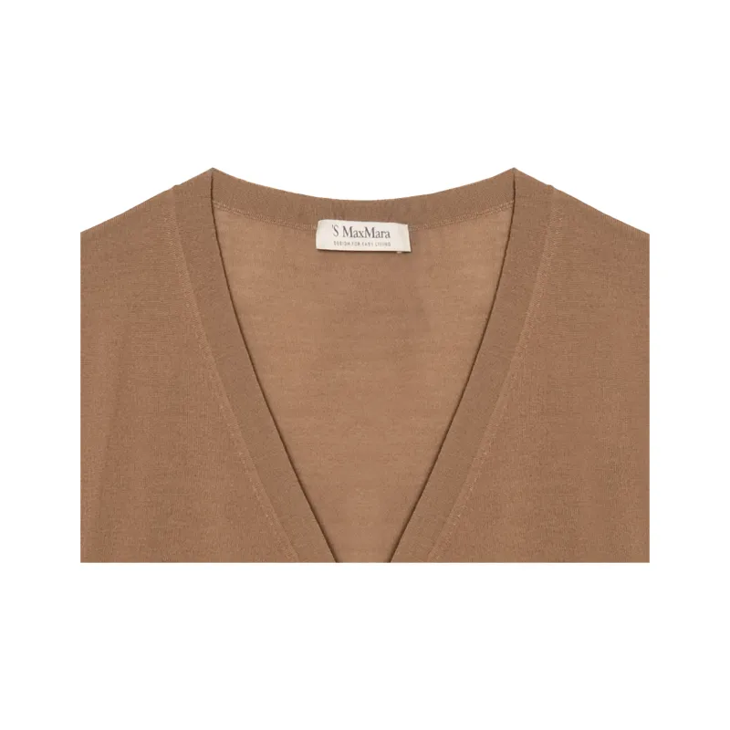 'S MAX MARA V Neck Buttoned Cardigan-5